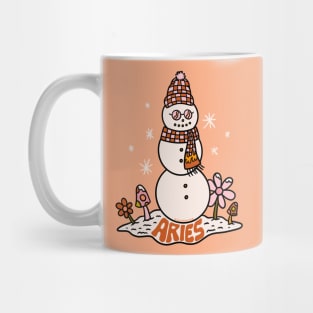 Aries Snowman Mug